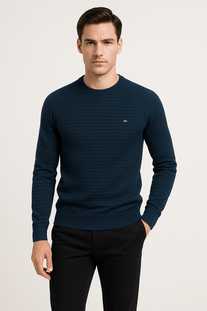 Herren Sweatshirt Langarm Rundhals Pullover - IdealeKleiden