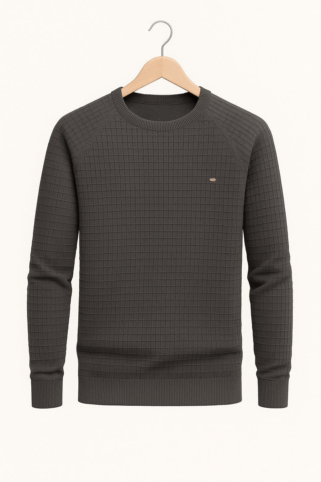 Sweat-shirt homme à manches longues et col rond