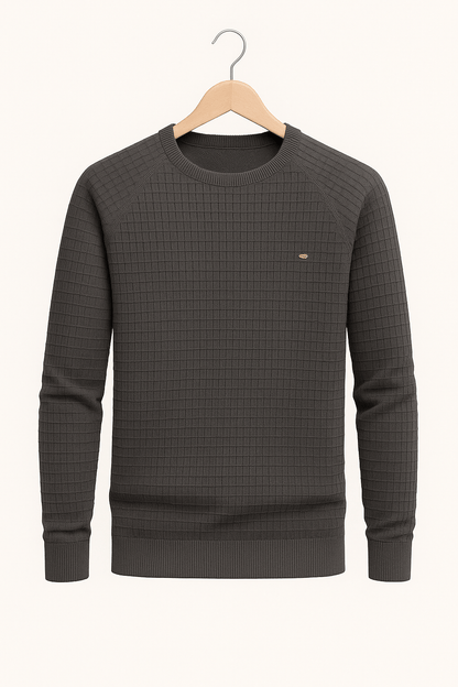 Sweat-shirt homme à manches longues et col rond