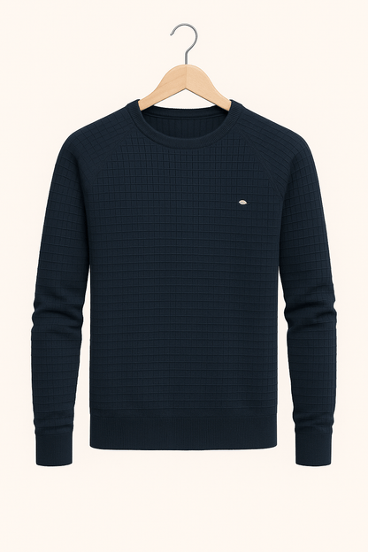 Sweat-shirt homme à manches longues et col rond