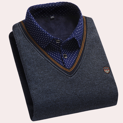 Pull homme, col en V