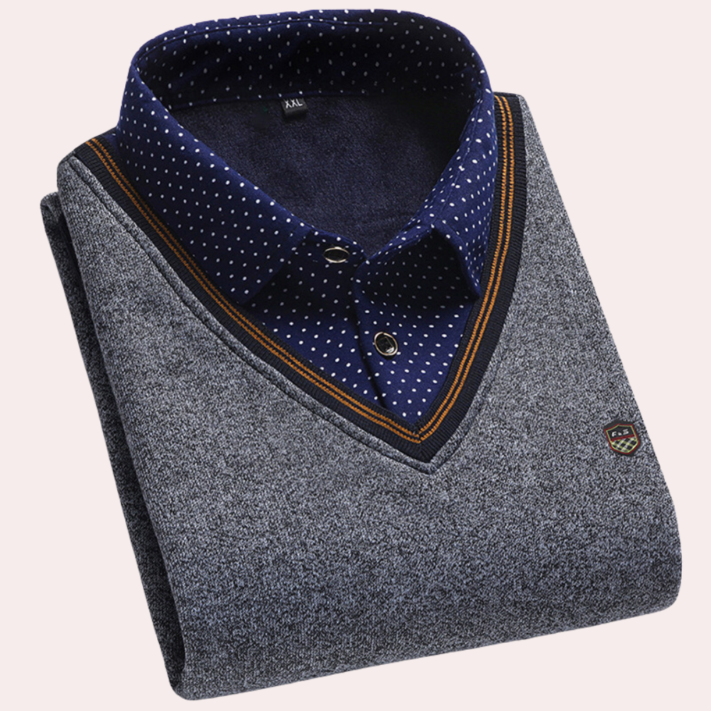Pull homme, col en V