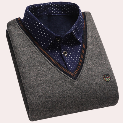 Pull homme, col en V