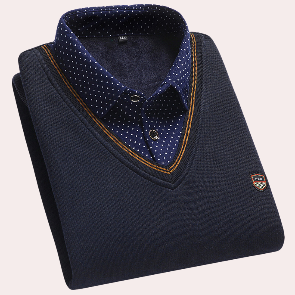 Pull homme, col en V