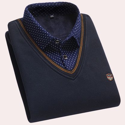 Pull homme, col en V