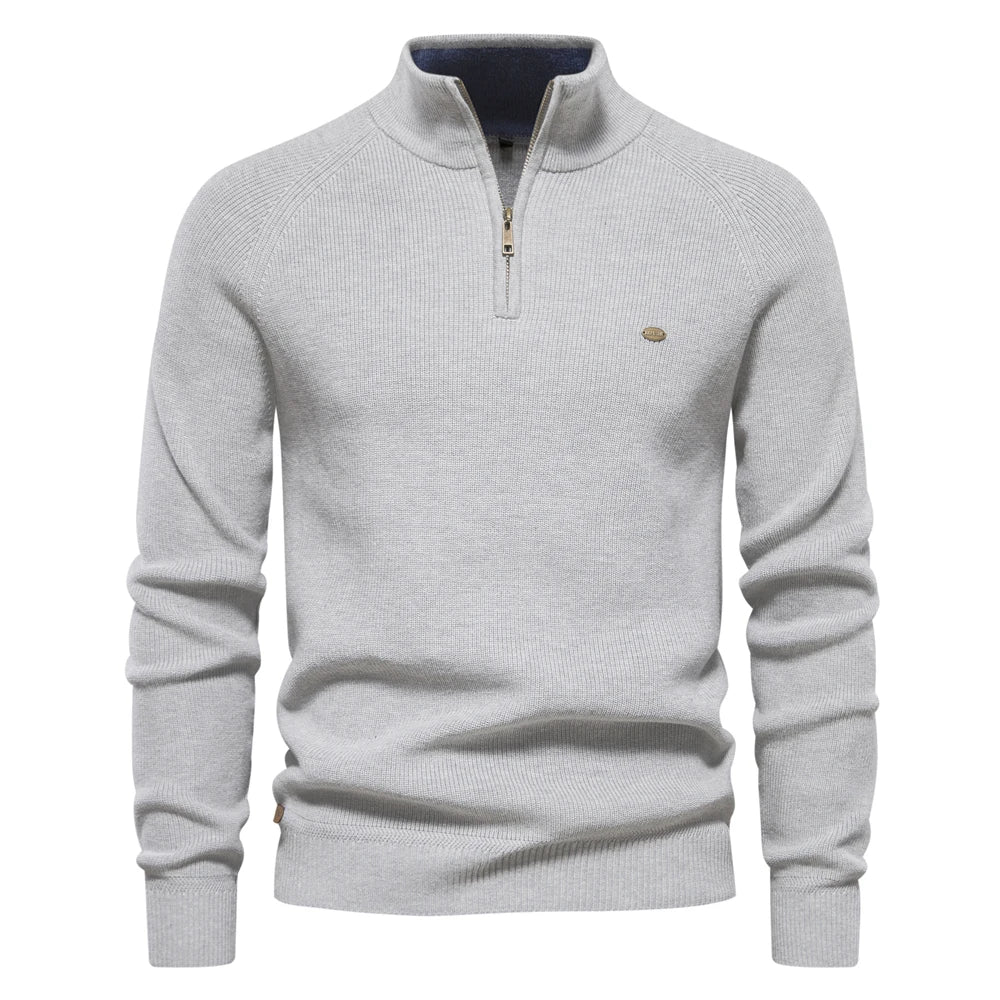 Herren Strickpullover Winter Warm Kragen - IdealeKleiden