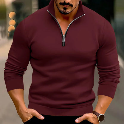 Pull Homme Décontracté Chaud Semi-zippé