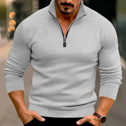 Pull Homme Décontracté Chaud Semi-zippé