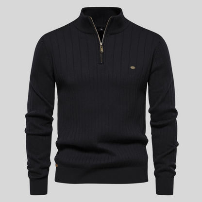 Pull homme manches longues col montant hiver