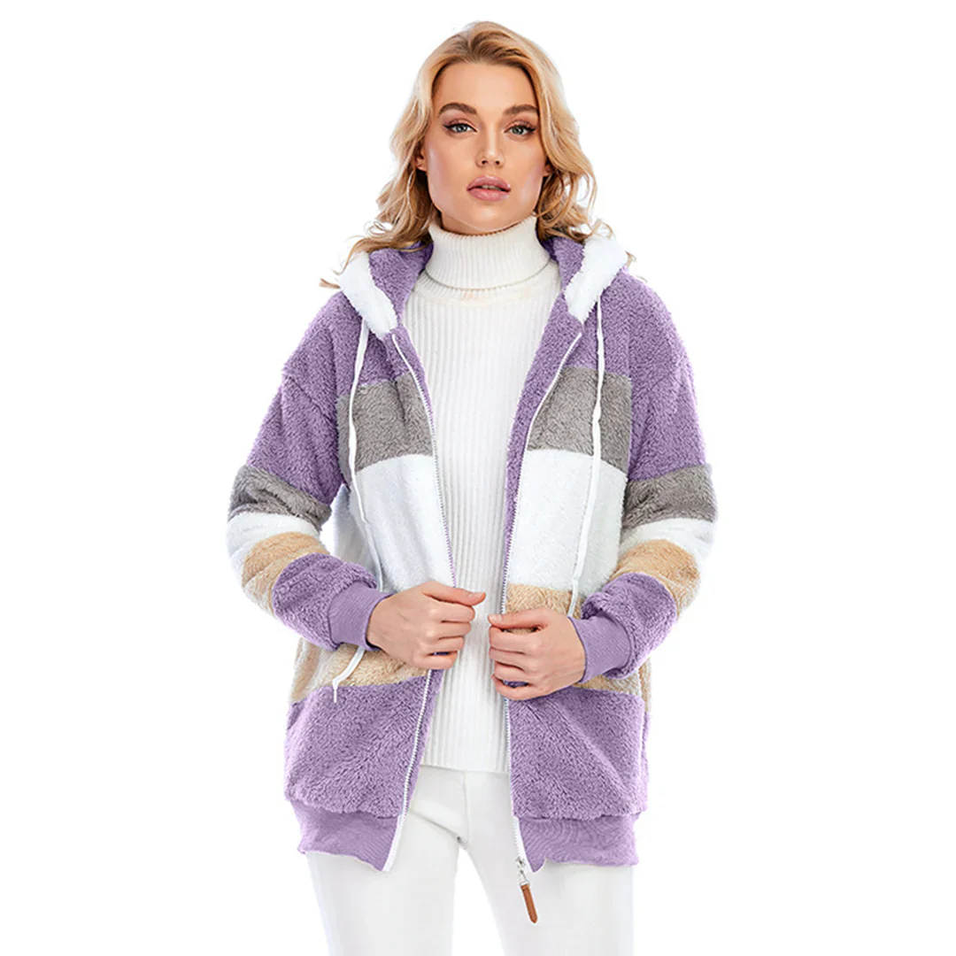Veste douillette femme chaude angora