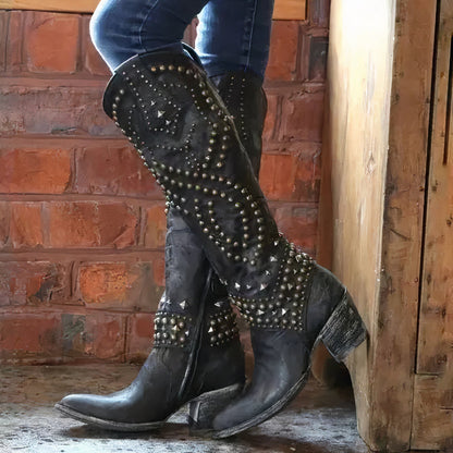 Bottes élégantes à talons hauts pour femme