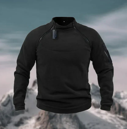 Pull-over homme en polaire chaude coupe-vent