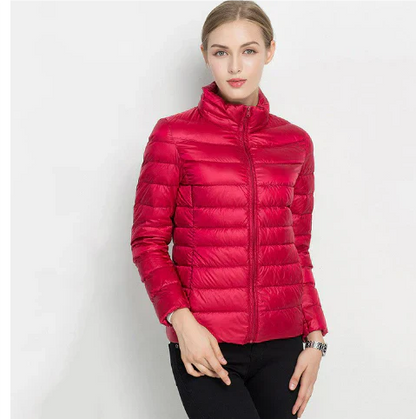 Doudoune femme coupe slim, fermeture éclair