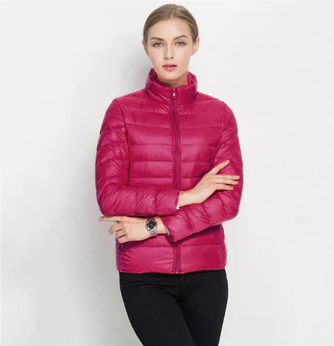Doudoune femme coupe slim, fermeture éclair