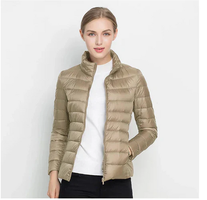 Doudoune femme coupe slim, fermeture éclair