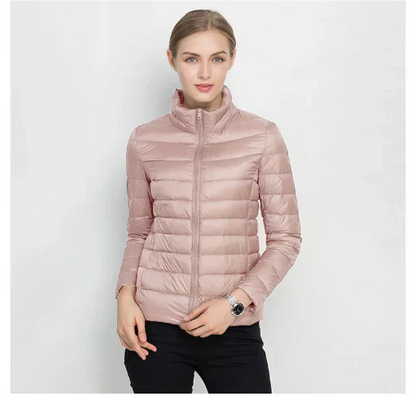 Doudoune femme coupe slim, fermeture éclair