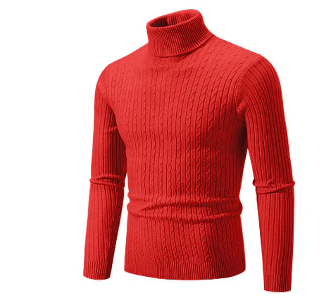 Pulls à col roulé chauds pour homme