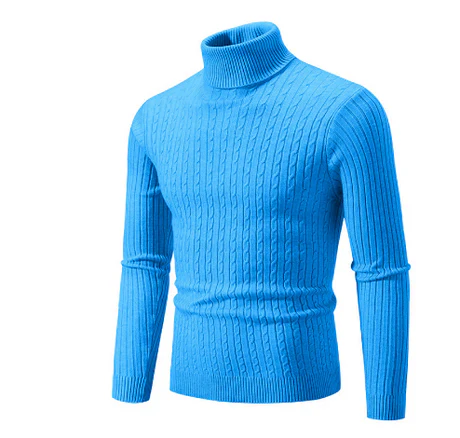 Pulls à col roulé chauds pour homme