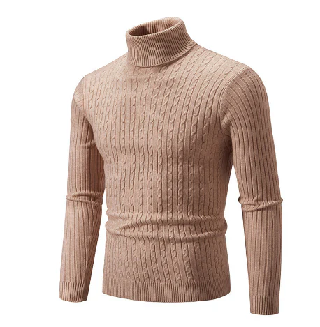 Pulls à col roulé chauds pour homme