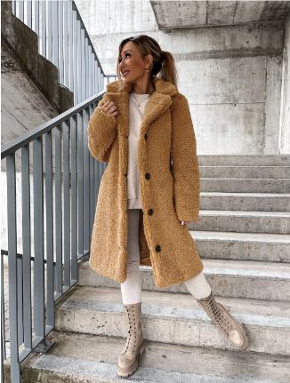 Manteau d'hiver femme chaud design élégant