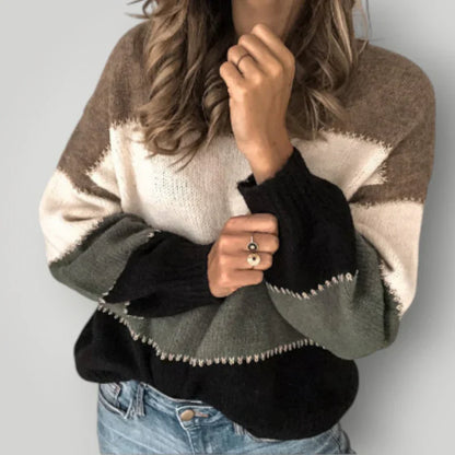 Pull femme chaud moderne tricoté