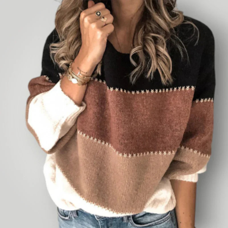 Pull femme chaud moderne tricoté