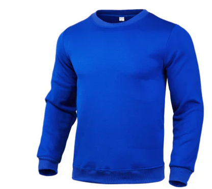 Sweat-shirt homme col rond manches longues décontracté