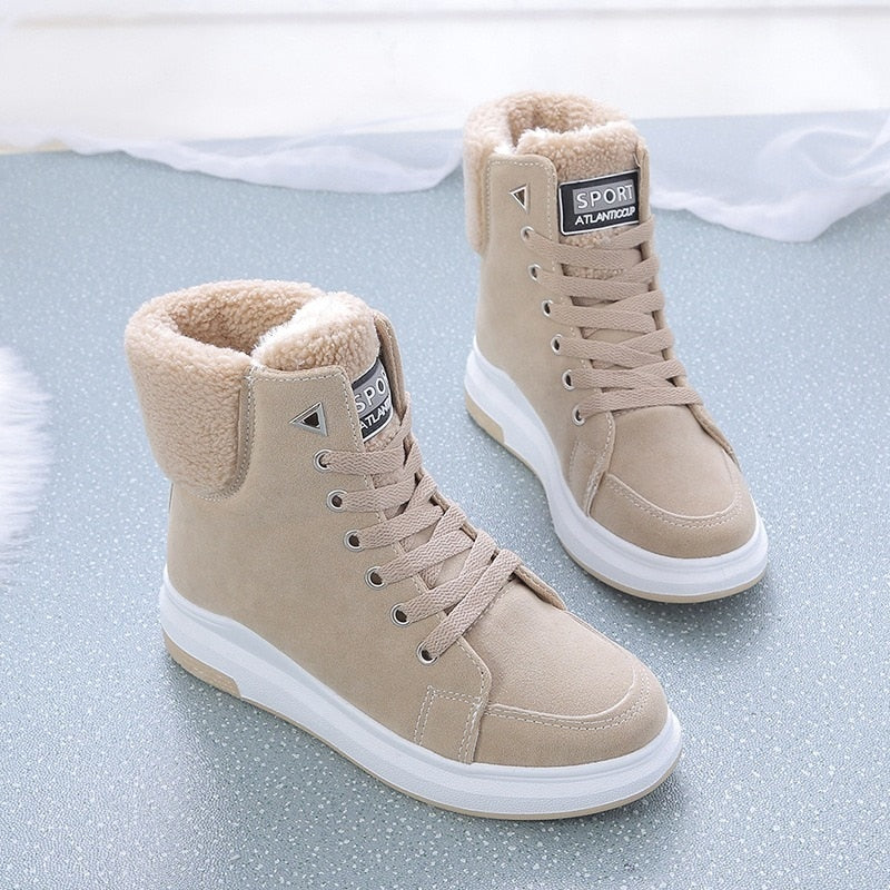 Damen Winterstiefel Warm Isoliert Wasserdicht - IdealeKleiden