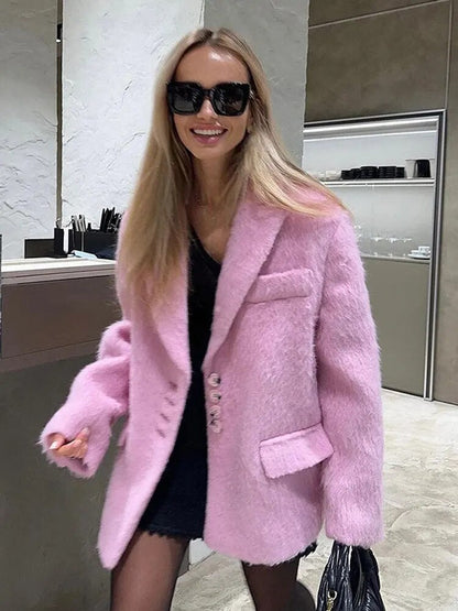 Manteau d'hiver femme grande taille moelleux