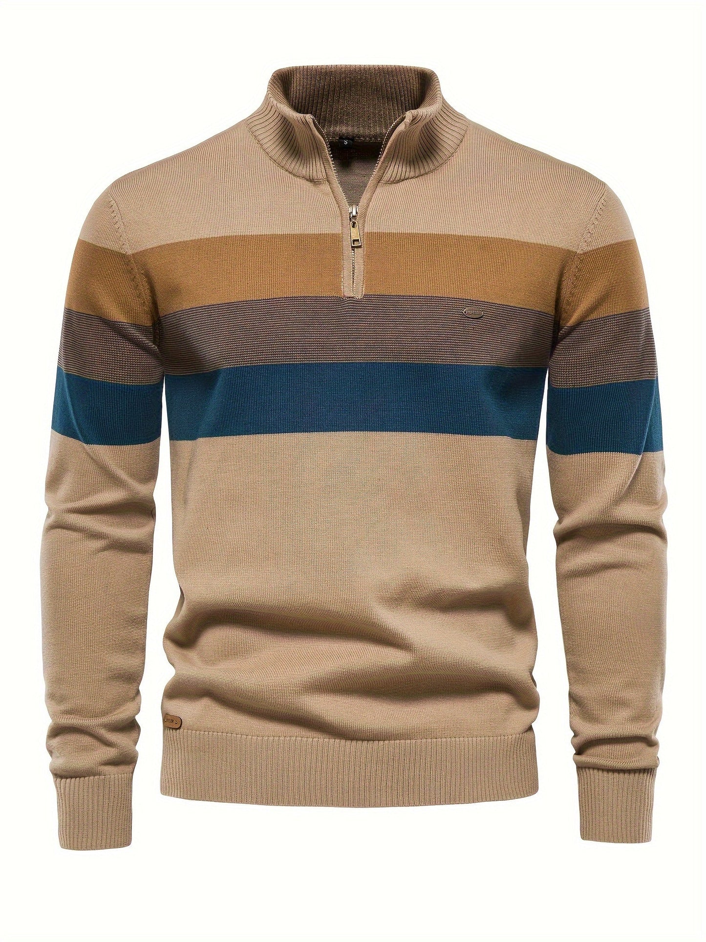 Pull Homme Tricot Demi-Zip