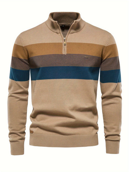 Pull Homme Tricot Demi-Zip