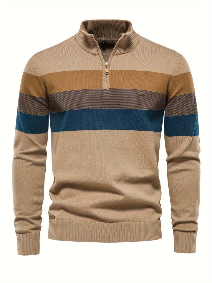 Pull Homme Tricot Demi-Zip