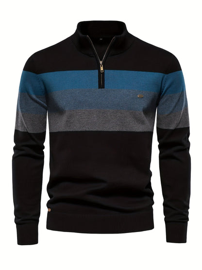 Pull Homme Tricot Demi-Zip