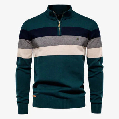 Pull Homme Manches Longues Col Montant Tricot