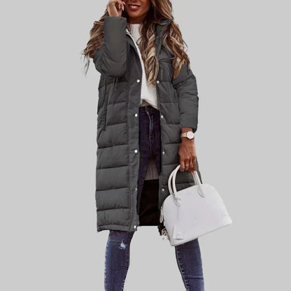 Doudoune longue femme à capuche