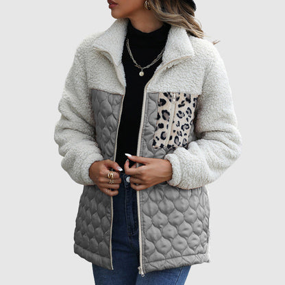 Veste polaire douillette, coupe oversize, avec détails en fausse fourrure