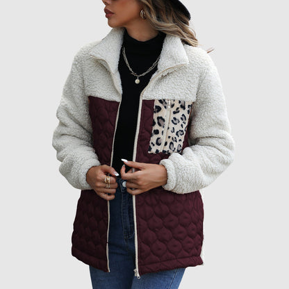 Veste polaire douillette, coupe oversize, avec détails en fausse fourrure