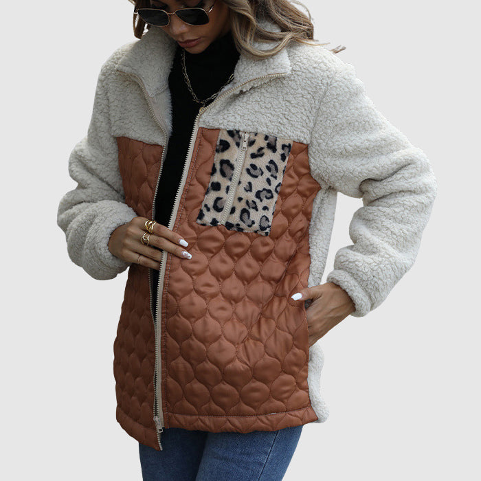 Warme Frauen Winterjacke Plüsch Oversized - IdealeKleiden
