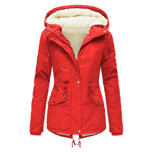Veste d'hiver élégante et chaude doublée