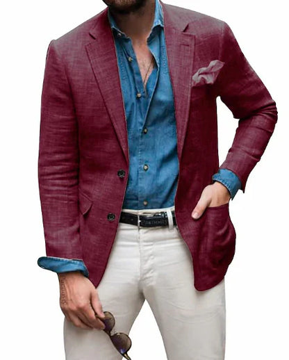 Blazer en lin pour homme élégant mariage