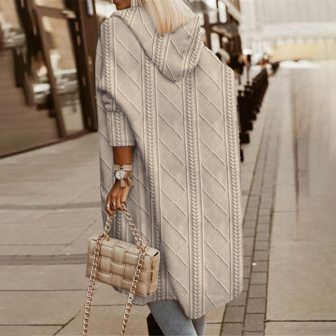 Herbstjacke Damen Elegant Kapuze - IdealeKleiden