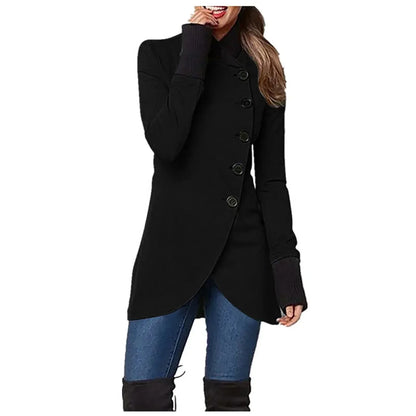Veste féminine stylée à boutons moderne