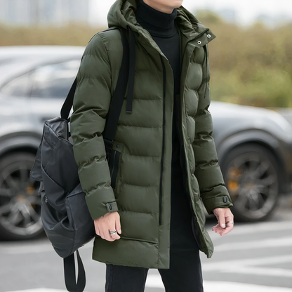 Parka chaud pour homme à capuche