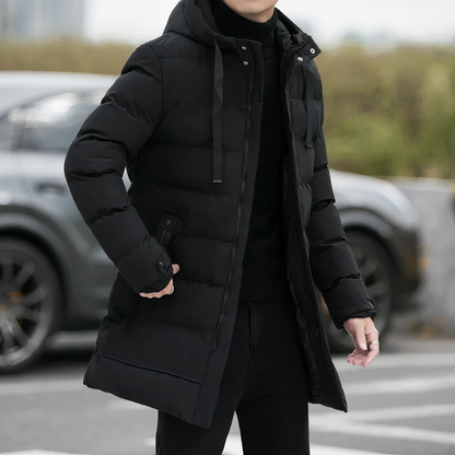 Parka chaud pour homme à capuche