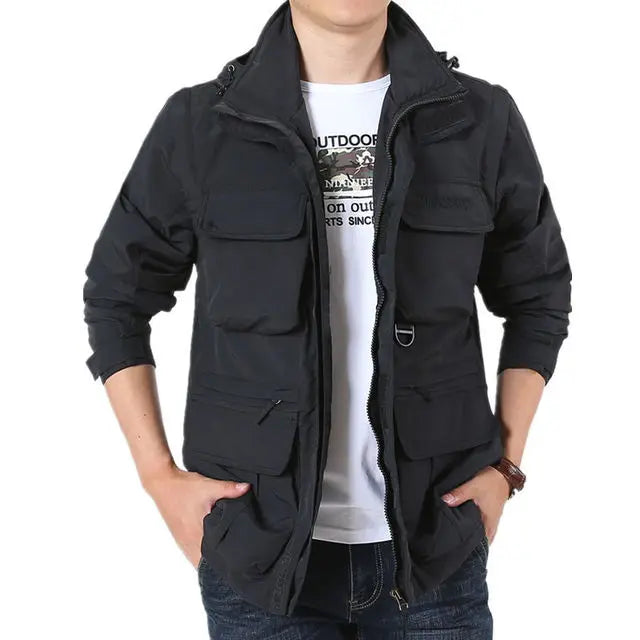 Veste d'automne homme imperméable coupe-vent