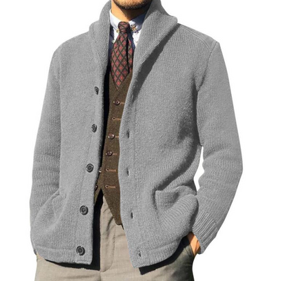 Veste élégante pour homme, tricotée classique