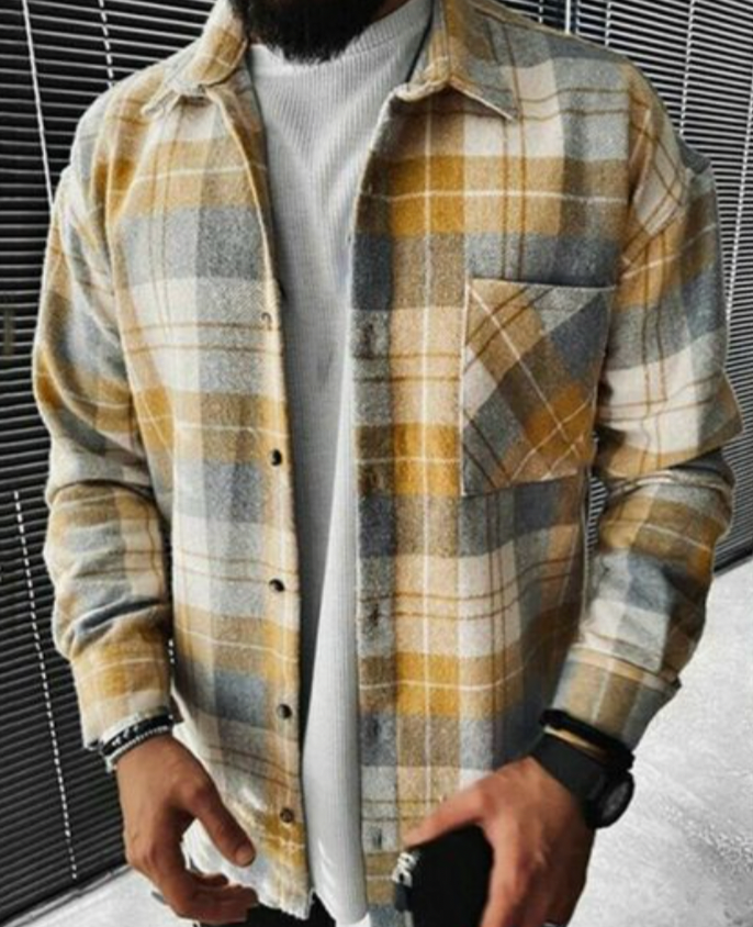 Chemise Homme Carreaux Coupe Moderne