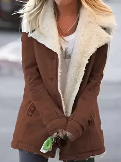 Longue Veste d'Hiver Chaude Isolée pour Femme
