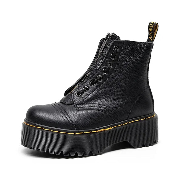 Bottes en cuir tendance pour femme