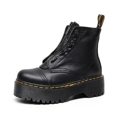 Bottes en cuir tendance pour femme